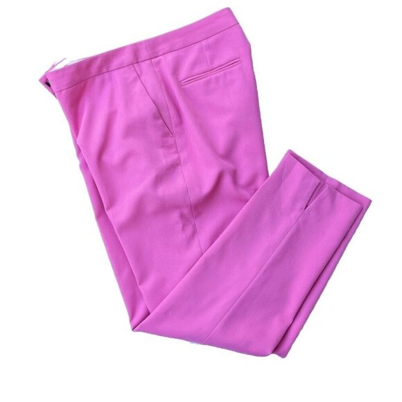 Topshop Women’s Pink Straight Leg Work Pants Size 8 US - Picture 6 of 10
